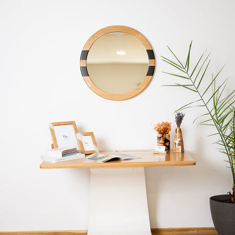 Round mirror diameter 68 cm-ReinWood