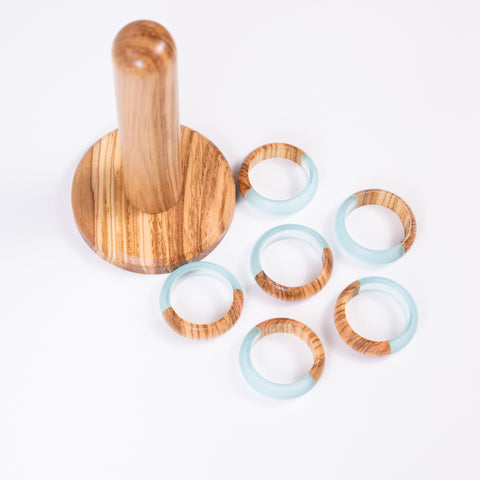 Round napkin holders set of 8 pieces-ReinWood