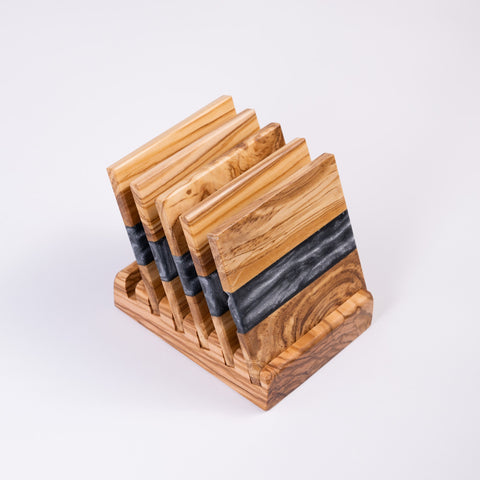 Square saucers set of 6 pieces-ReinWood