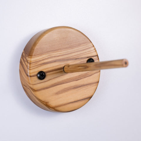 Wall-mounted support for three round cutting boards-ReinWood