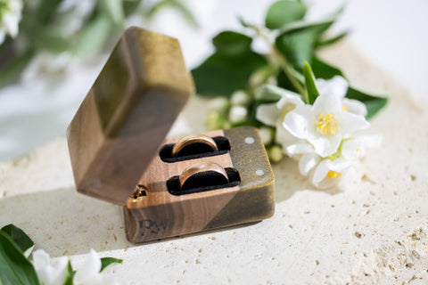 Wedding ring holder case-ReinWood