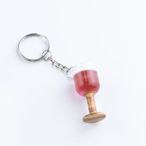 Wine glass Keychain-ReinWood