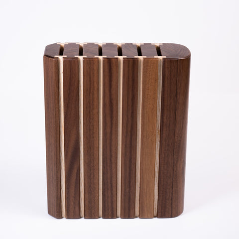 Zebra knife holder with 6 knives-ReinWood