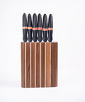 Zebra knife holder with 6 knives-ReinWood